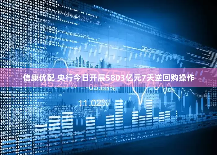 信康优配 央行今日开展5803亿元7天逆回购操作
